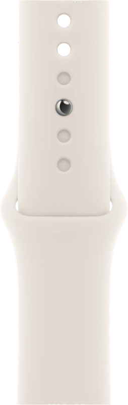 Apple Watch 38/40/41 mm Siliconen Horlogeband Sterrenlicht - S/M