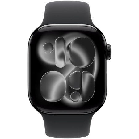 Apple Watch Series 11 GPS 42mm Jet Black Aluminium Case met Black Sport Band - S/M Smartwatch Zwart | Apple