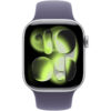 Apple Watch Series 11 GPS 42mm Silver Aluminium Case met Purple Fog Sport Band - S/M Smartwatch Zilver | Apple