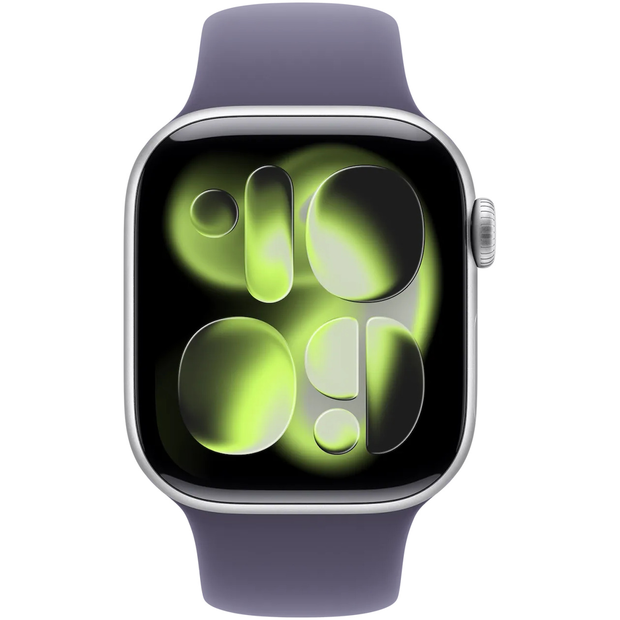 Apple Watch Series 11 GPS 42mm Silver Aluminium Case met Purple Fog Sport Band - S/M Smartwatch Zilver | Apple
