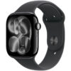 Apple Watch Series 11 GPS 46mm Jet Black Aluminium Case met Black Sport Band - S/M Smartwatch Zwart | Apple