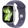 Apple Watch Series 11 GPS 46mm Silver Aluminium Case met Purple Fog Sport Band - M/L Smartwatch Zilver | Apple
