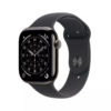 Apple Watch Series 11 GPS + Cellular 46mm Slate Titanium Case met Black Sport Band - S/M Smartwatch Grijs | Apple