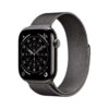 Apple Watch Series 11 GPS + Cellular 46mm Slate Titanium Case met Slate Milanese Loop - M/L Smartwatch Grijs | Apple