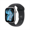 Apple Watch Series 11 GPS + Cellular 46mm Space Grey Aluminium Case met Black Sport Band - S/M Smartwatch Grijs | Apple