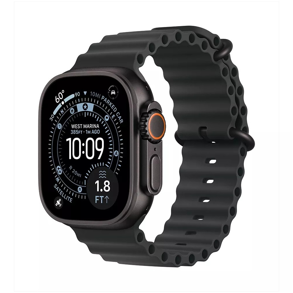 Apple Watch Ultra 3 GPS + Cellular 49mm met Ocean Band Smartwatch Zwart | Apple