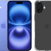 Apple iPhone 16 Plus 128GB Blauw + BlueBuilt Protective Back Cover Transparant