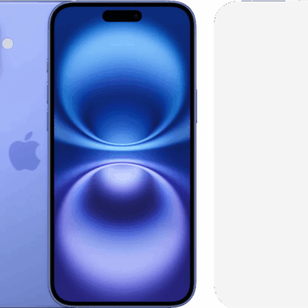 Apple iPhone 16 Plus 128GB Blauw + BlueBuilt Screenprotector Glas