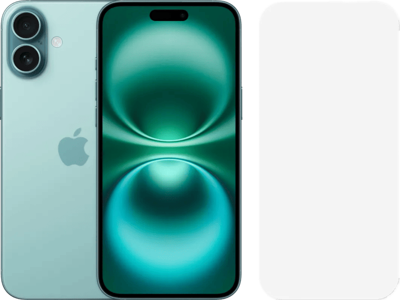 Apple iPhone 16 Plus 128GB Groen + BlueBuilt Screenprotector Glas