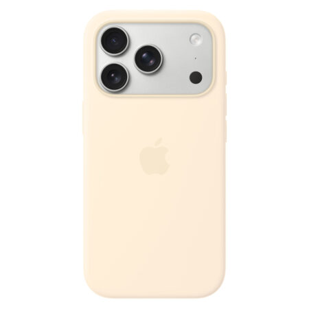 Apple iPhone 17 Pro Silicone Case with MagSafe Telefoonhoesje Beige | Apple