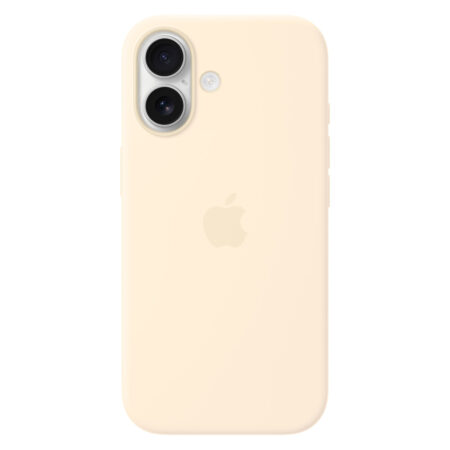 Apple iPhone 17 Silicone Case with MagSafe Telefoonhoesje Beige | Apple