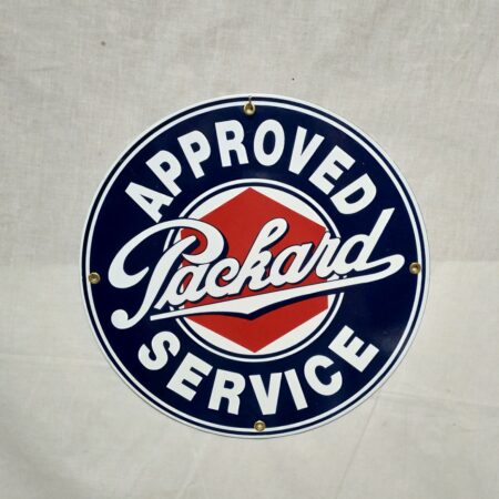 Approved Packard Service Emaille Bord | Fiftiesstore