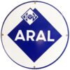 Aral Logo Rond Emaille Bord 30 cm | Fiftiesstore