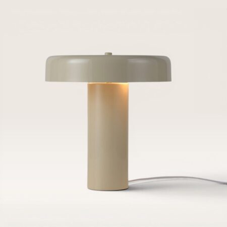 Arcene - Retro Tafellamp Wit 30 cm - Dressoir lamp - E14 fitting - Gecoat Metaal - Met aan/uit-schakelaar | LUSENZ