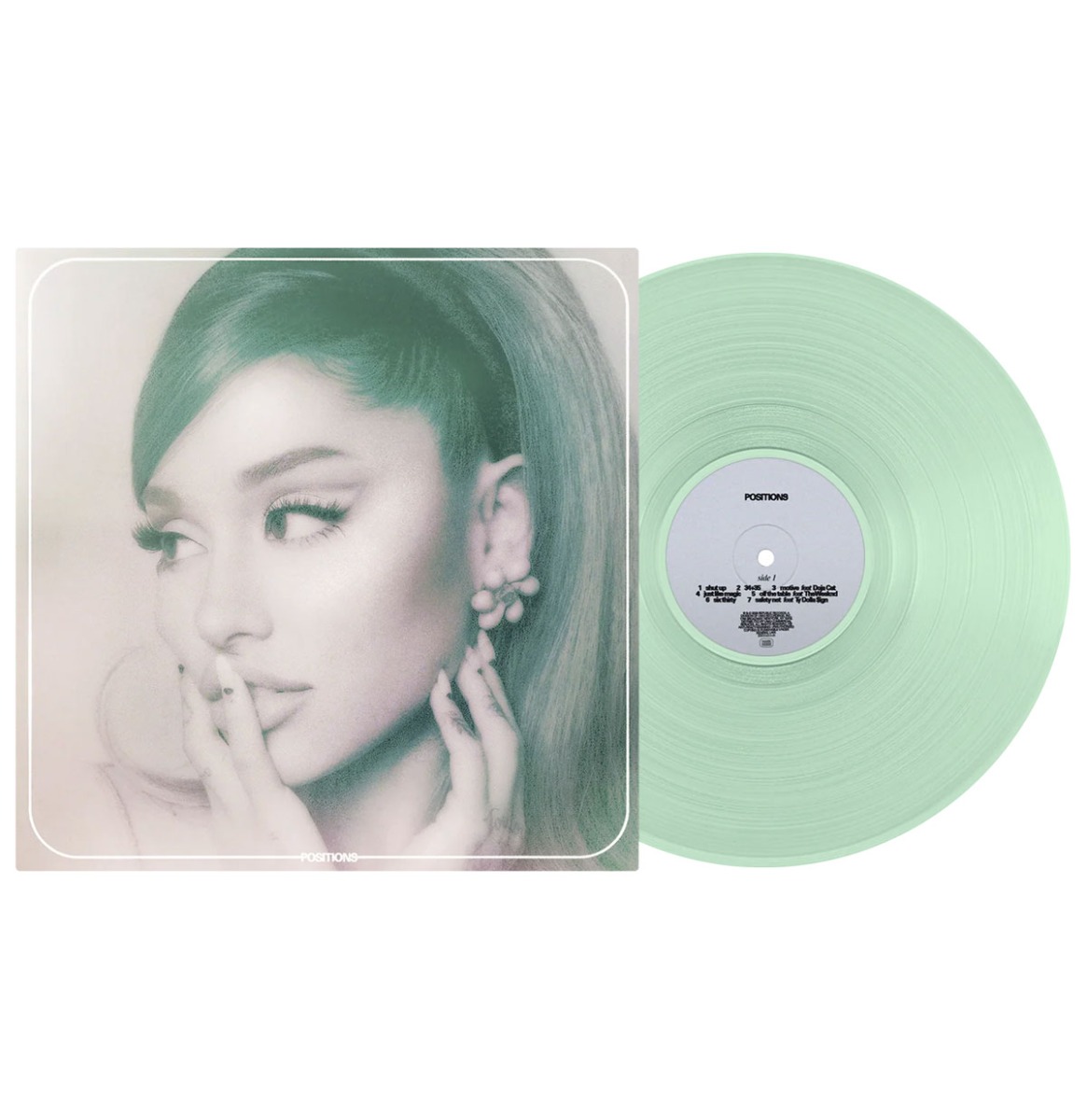 Ariana Grande - Positions (Cola Fles Transparant Vinyl) (LP) | Fiftiesstore