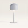 Arielleo M - Paddenstoel lamp oplaadbaar Wit 30 cm - Draadloze tafellamp - Nachtkast lamp - Scandinavisch design - Dimbaar - USB-C - 3000K/4500K/6000K | LUSENZ