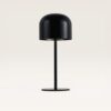Arielleo M - Paddenstoel lamp oplaadbaar Zwart 30 cm - Draadloze tafellamp - Nachtkast lamp - Scandinavisch design - Dimbaar - USB-C - 3000K/4500K/6000K | LUSENZ