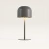 Ariello M - Paddenstoel lamp oplaadbaar Beige 30 cm - Draadloze tafellamp - Nachtkast lamp - Scandinavisch design - Dimbaar - USB-C - 3000K/4500K/6000K | LUSENZ