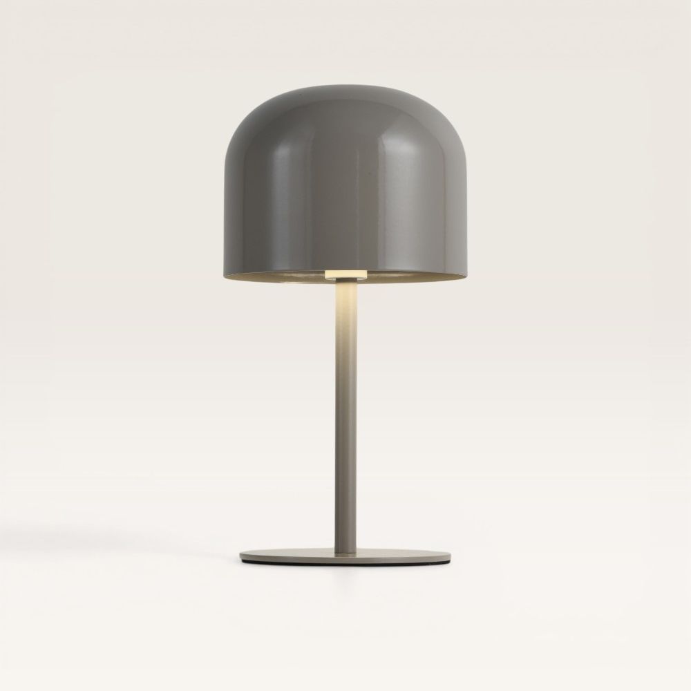 Ariello S - Paddenstoel lamp oplaadbaar Beige 25 cm - Draadloze tafellamp - Dressoir lamp - Scandinavisch design - Dimbaar - USB-C - 3000K/4500K/6000K | LUSENZ