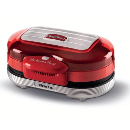 Ariete Party Time Hamburger Maker - Rood | 8% korting | Ariete Retro Party Time