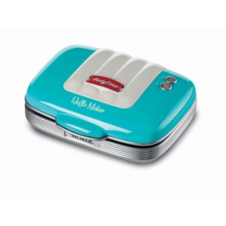Ariete Party Time Retro Wafelijzer - Blauw | 27% korting | Ariete Retro Party Time