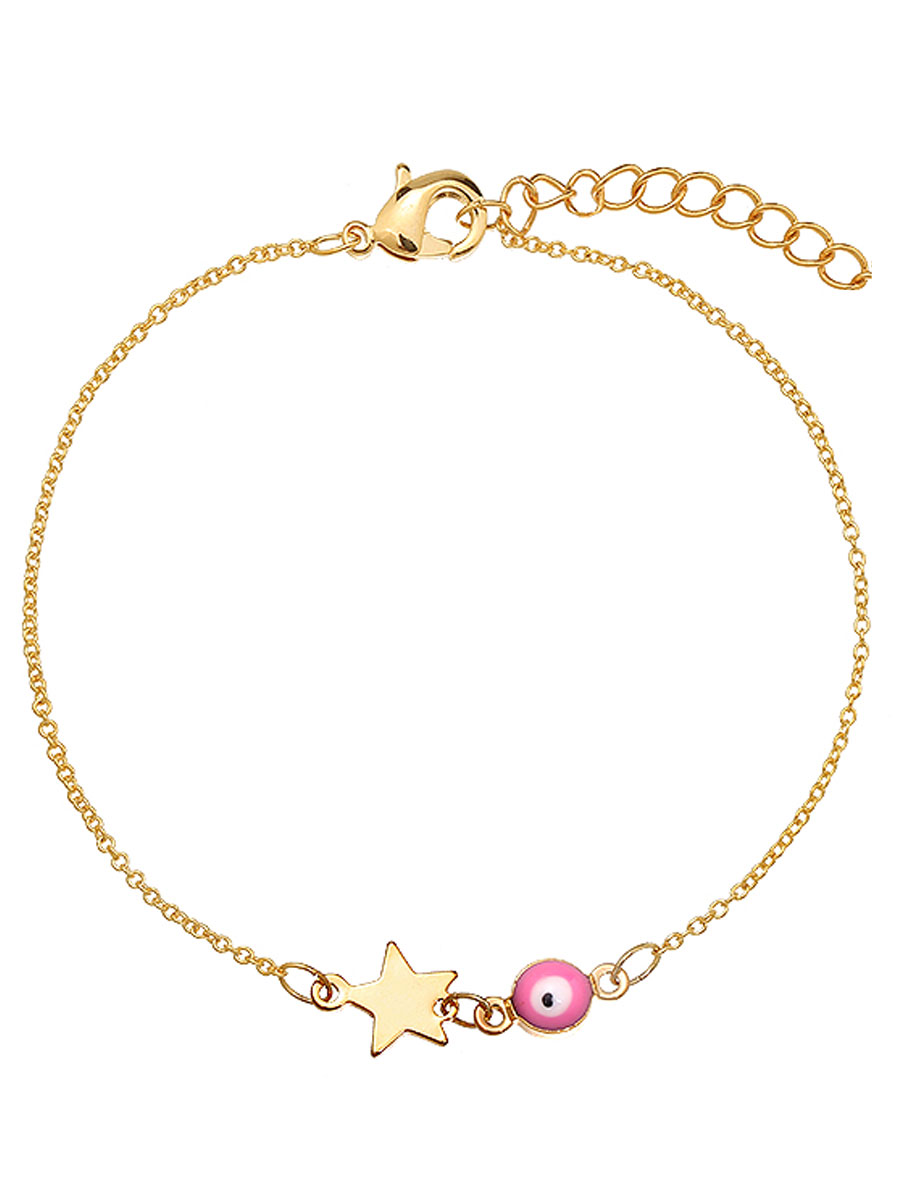 Armband Eye Star Roze | Fashionize