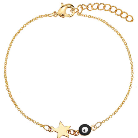 Armband Eye Star Zwart | Fashionize