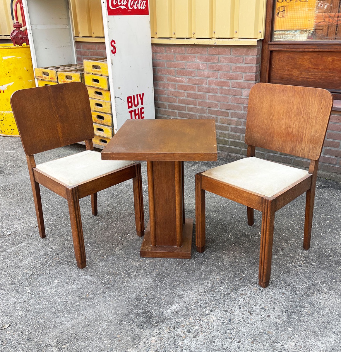 Art Deco Style Bistro Set uit de Jaren 50 | The Dutch Pickers