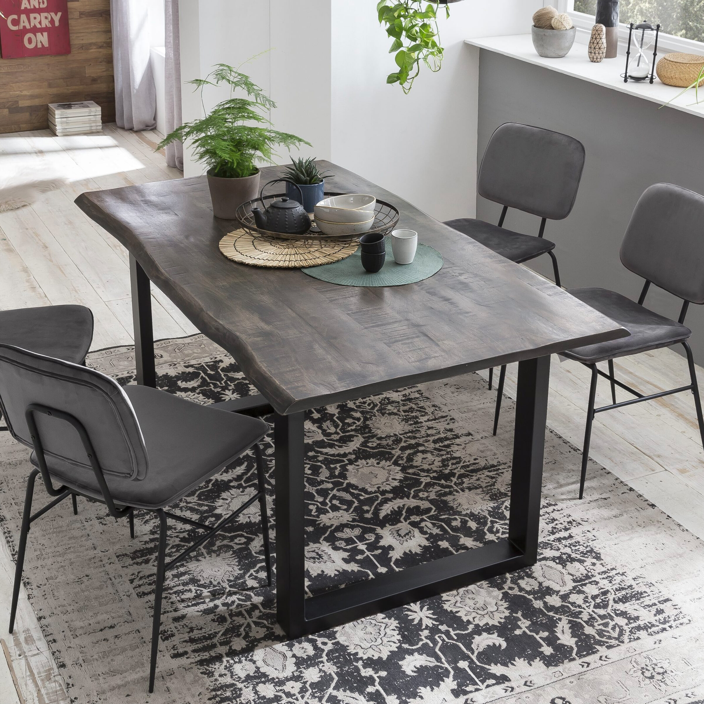 Artistiq Boomstam Eettafel 'Blimie' Mangohout
