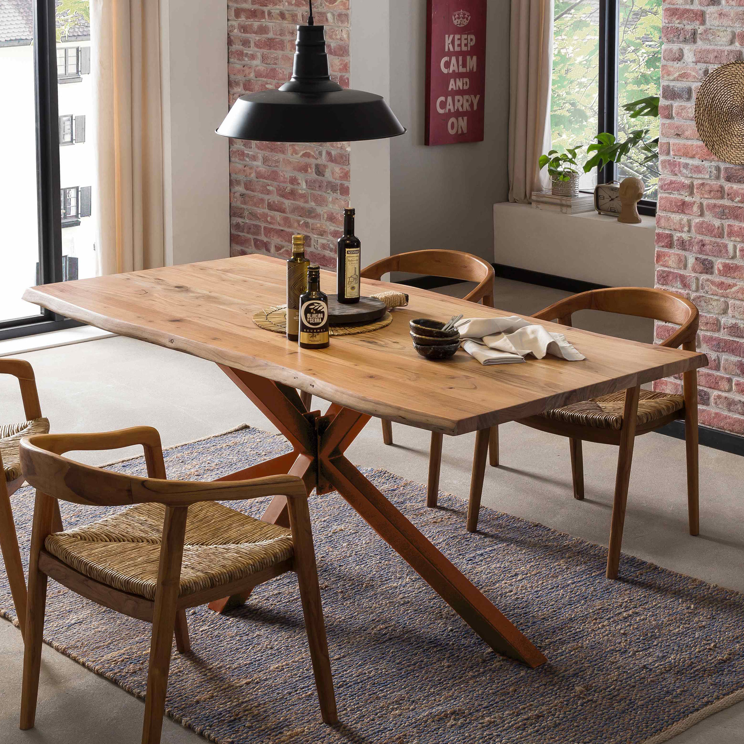 Artistiq Boomstam Eettafel 'Raynaldo' Acaciahout