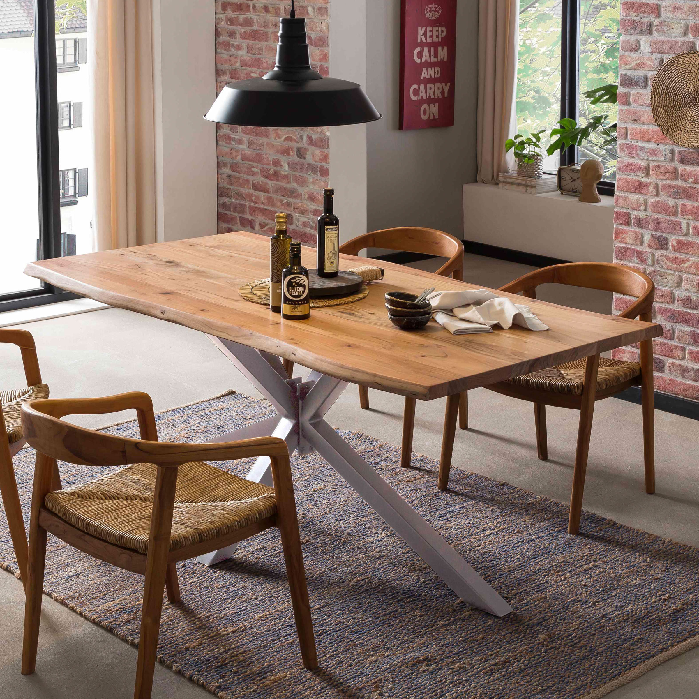Artistiq Boomstam Eettafel 'Raynaldo' Acaciahout