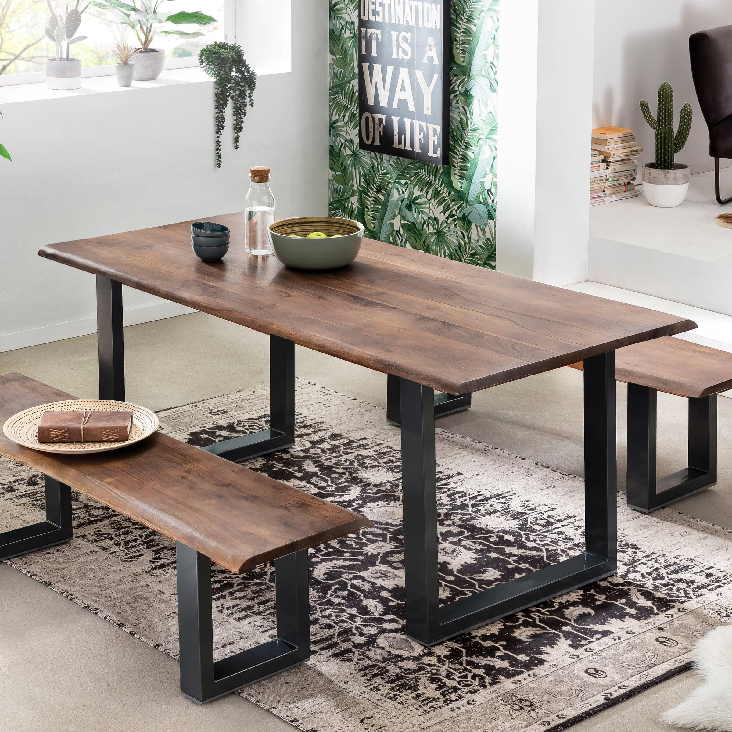Artistiq Boomstam Eettafel 'Tinata' Acaciahout