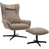 Artistiq Draaifauteuil 'Mendy' Met hocker