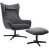 Artistiq Draaifauteuil 'Mendy' Met hocker