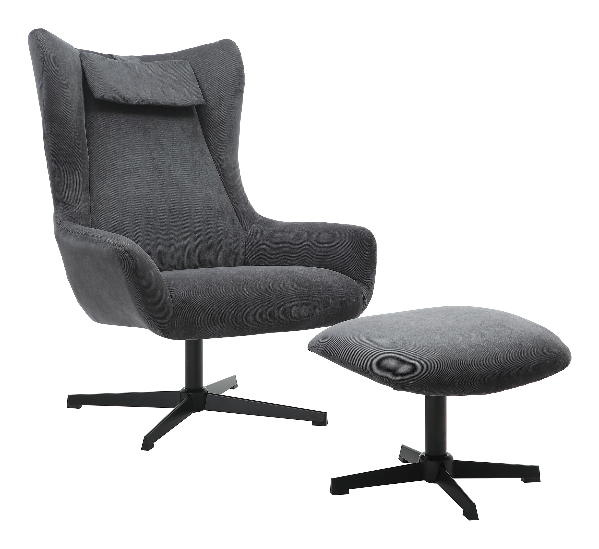 Artistiq Draaifauteuil 'Mendy' Met hocker