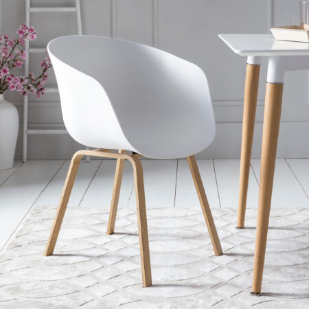 Artistiq Eetkamerstoel 'Halo' kleur Wit | Artistiq Living