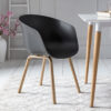 Artistiq Eetkamerstoel 'Halo' kleur Zwart | Artistiq Living