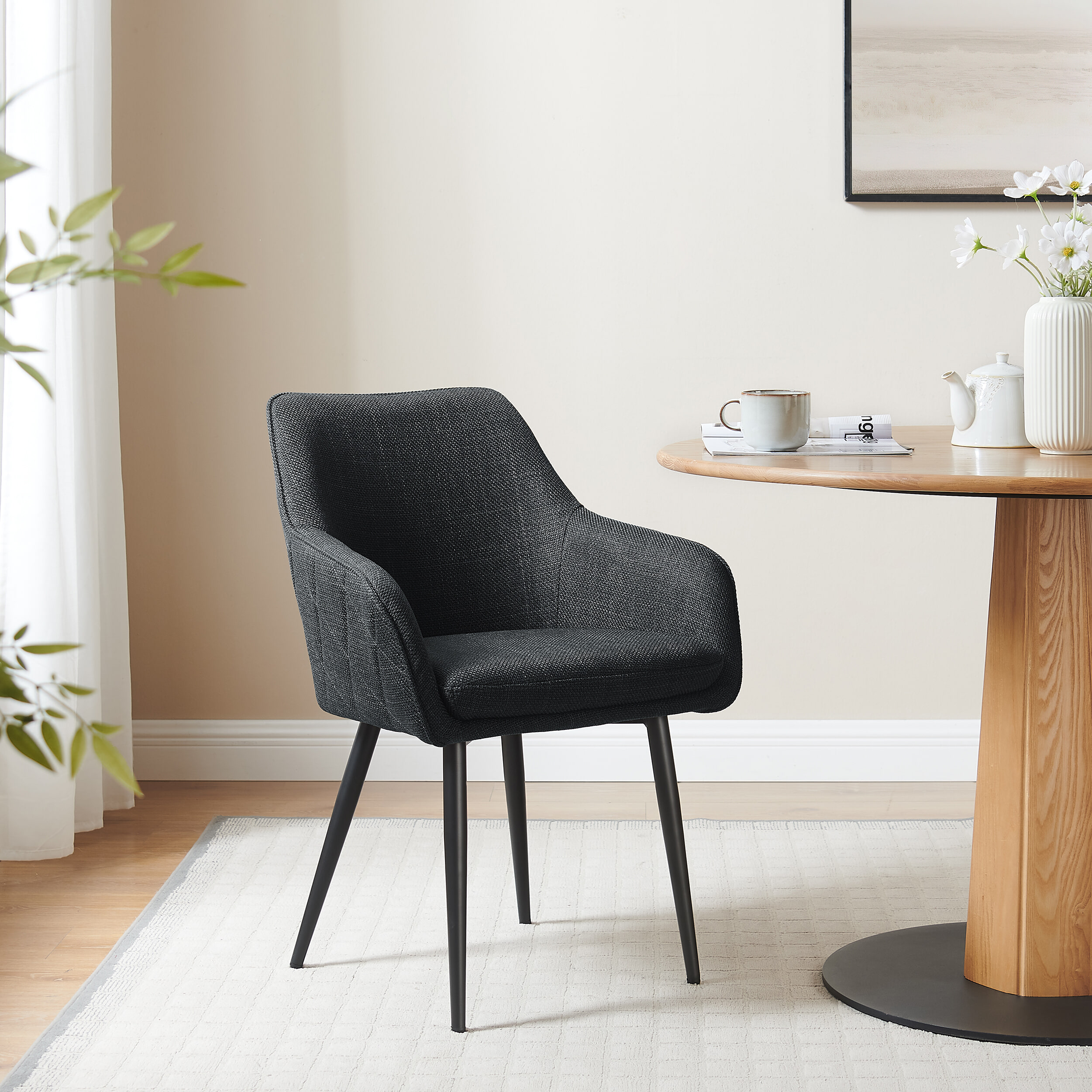 Artistiq Eetkamerstoel 'Randel' kleur antraciet | Artistiq Living