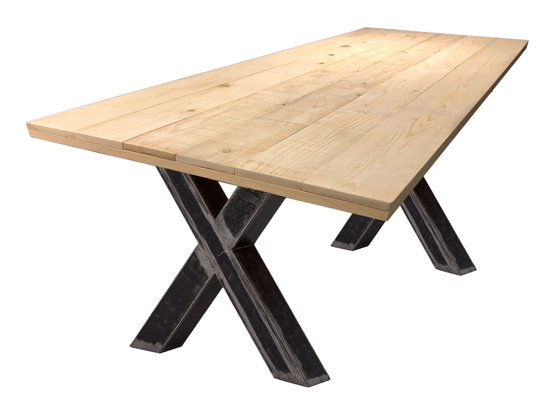 Artistiq Eettafel 'Alieke' Met zwarte X-poot