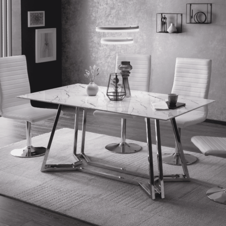 Artistiq Eettafel 'Facundo' Marmerlook