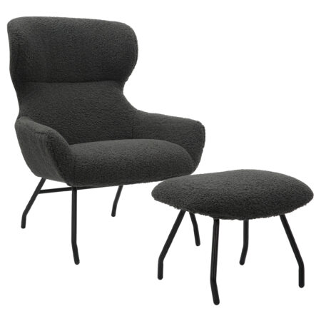 Artistiq Fauteuil 'Ashten' Met hocker
