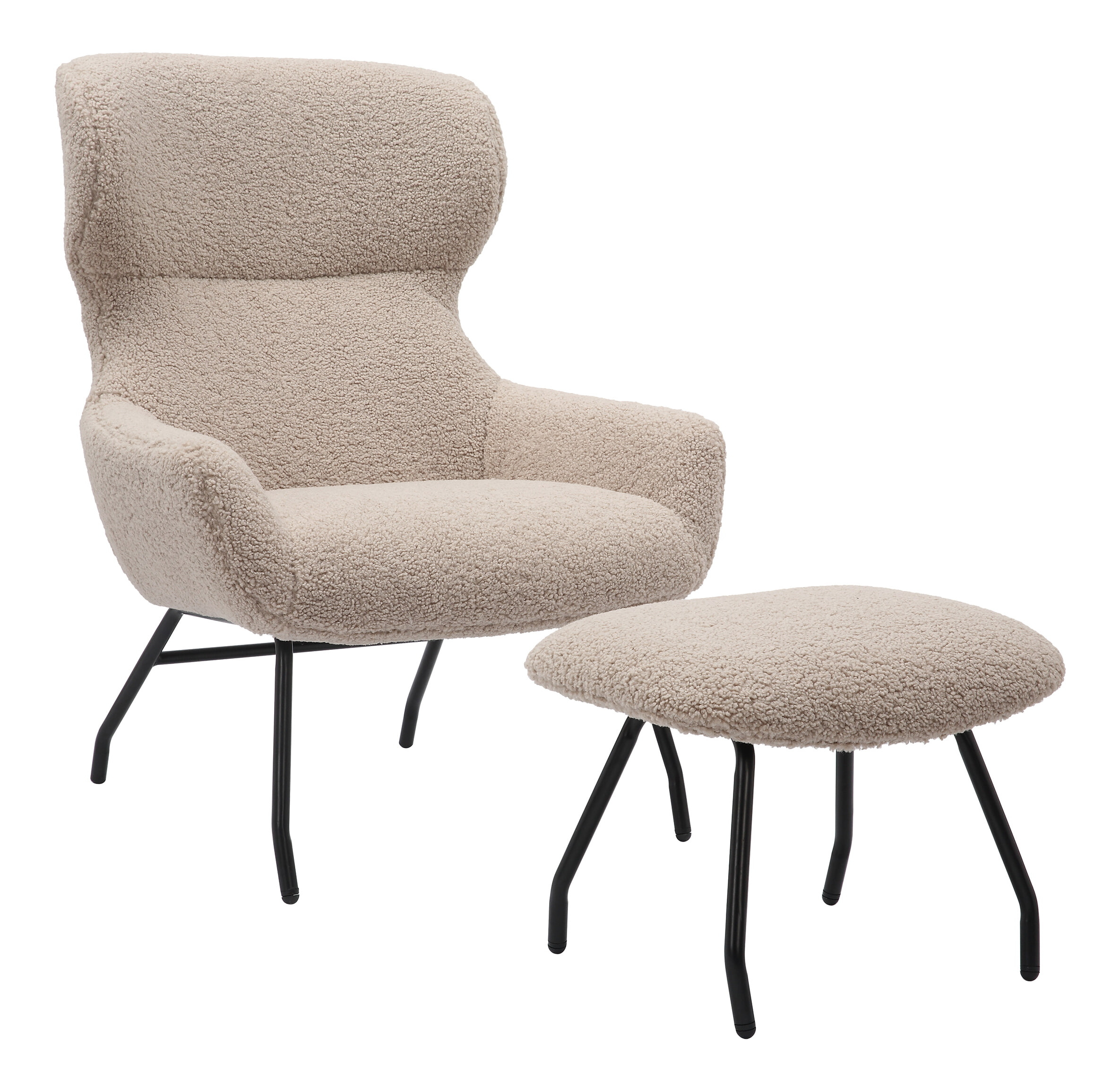 Artistiq Fauteuil 'Ashten' Met hocker