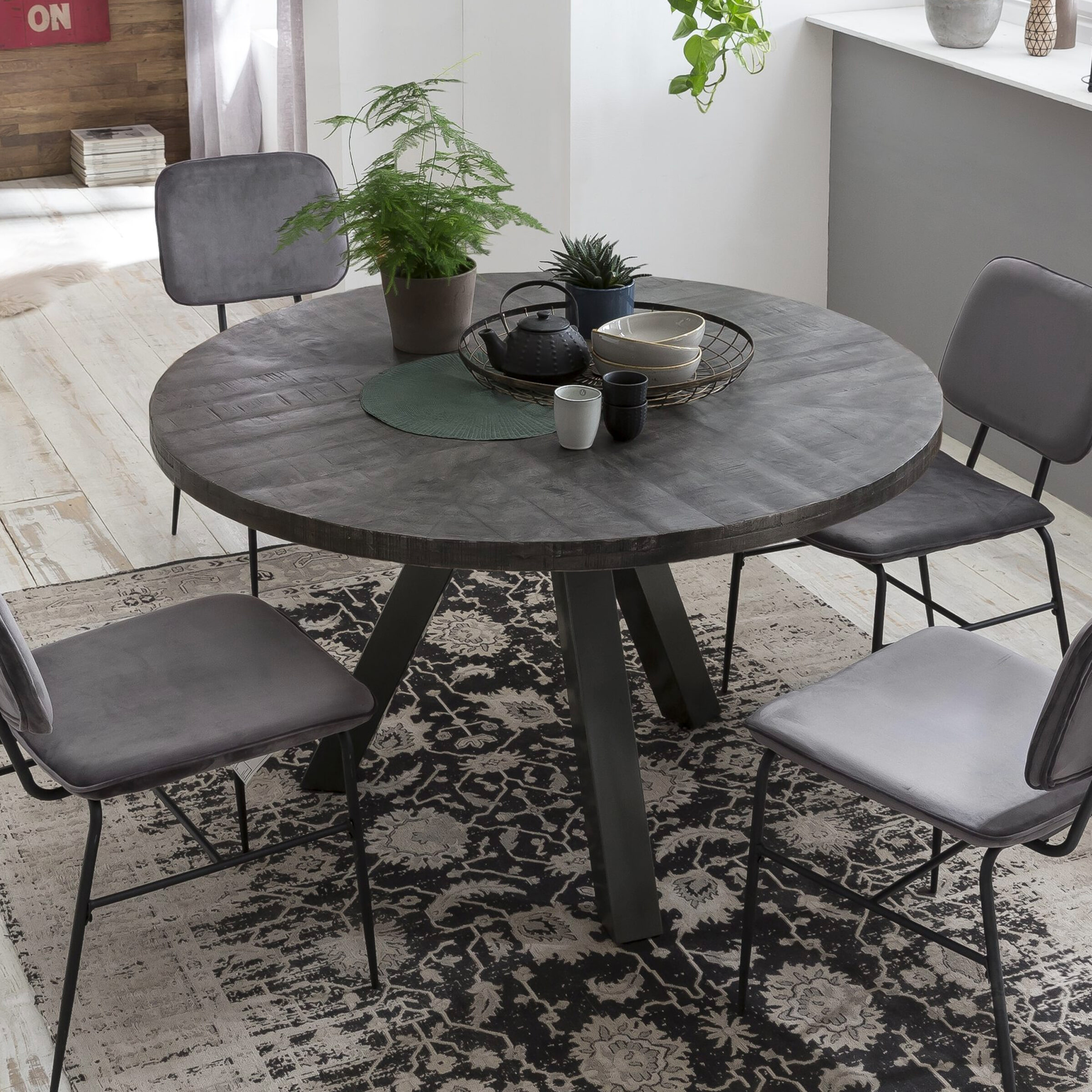 Artistiq Ronde Eettafel 'Lorence' Mangohout