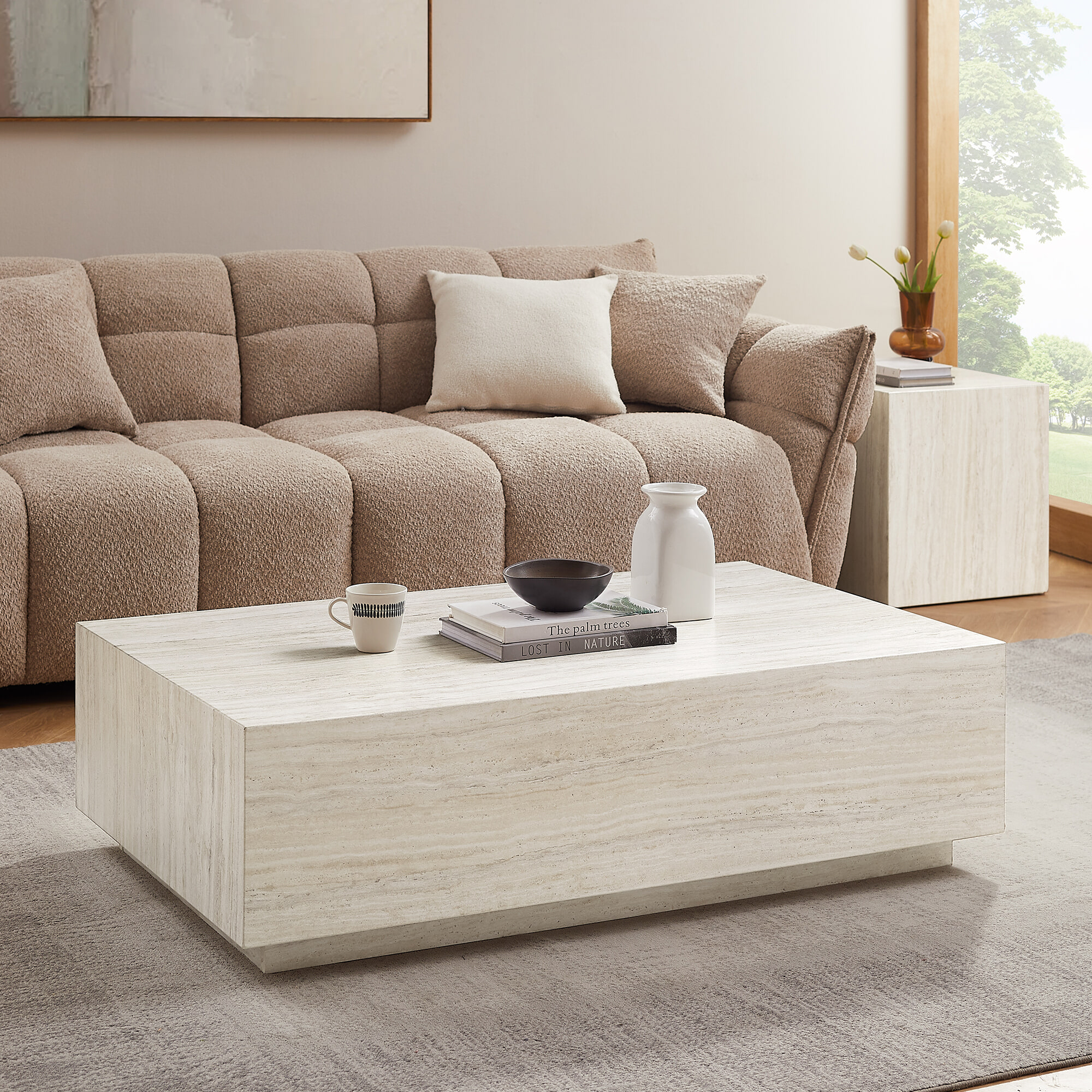 Artistiq Salontafel 'Helder' Travertinlook