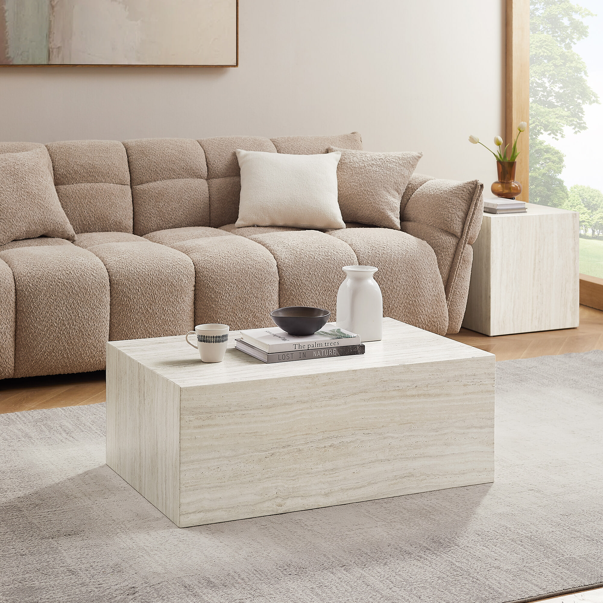 Artistiq Salontafel 'Helder' Travertinlook