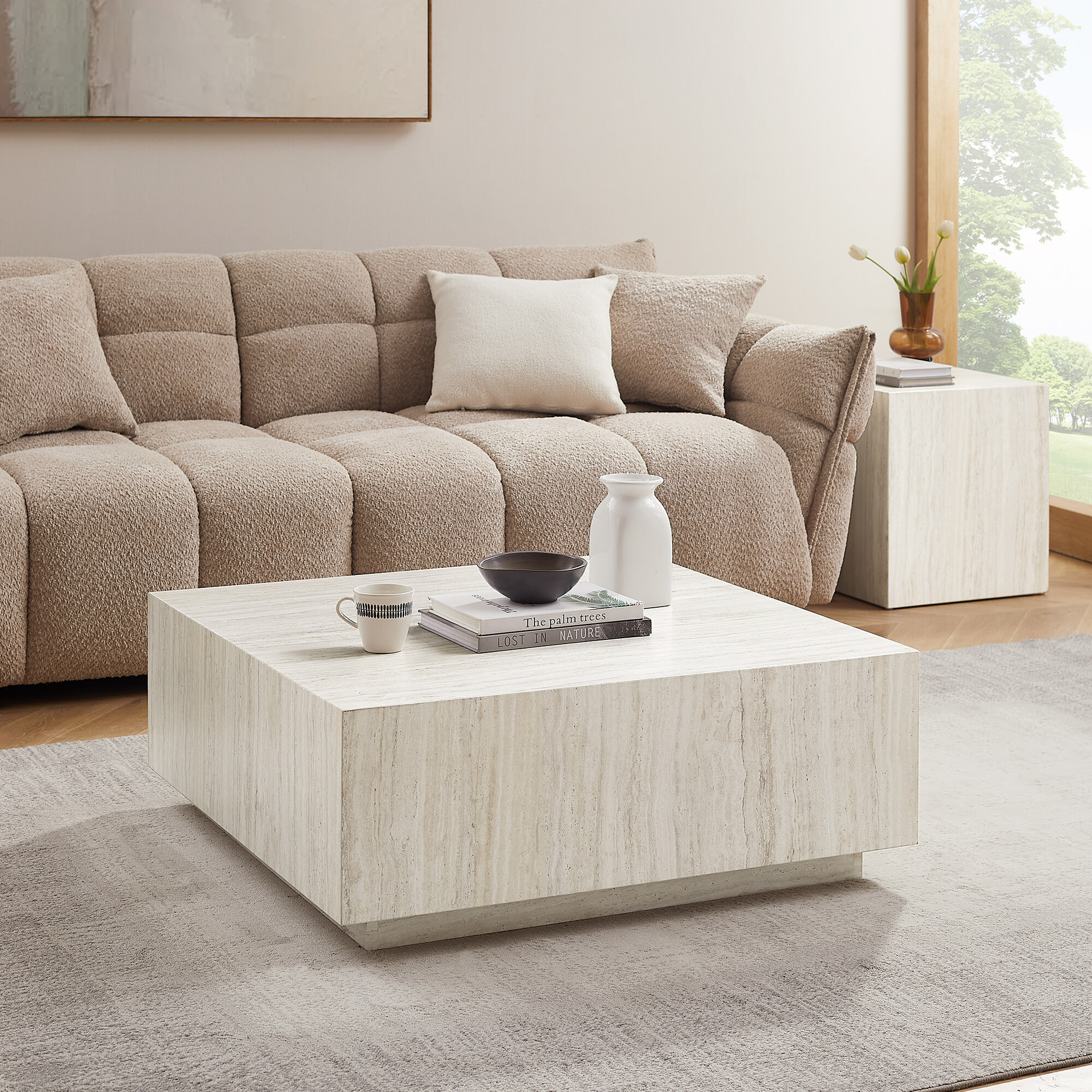 Artistiq Salontafel 'Helder' Travertinlook