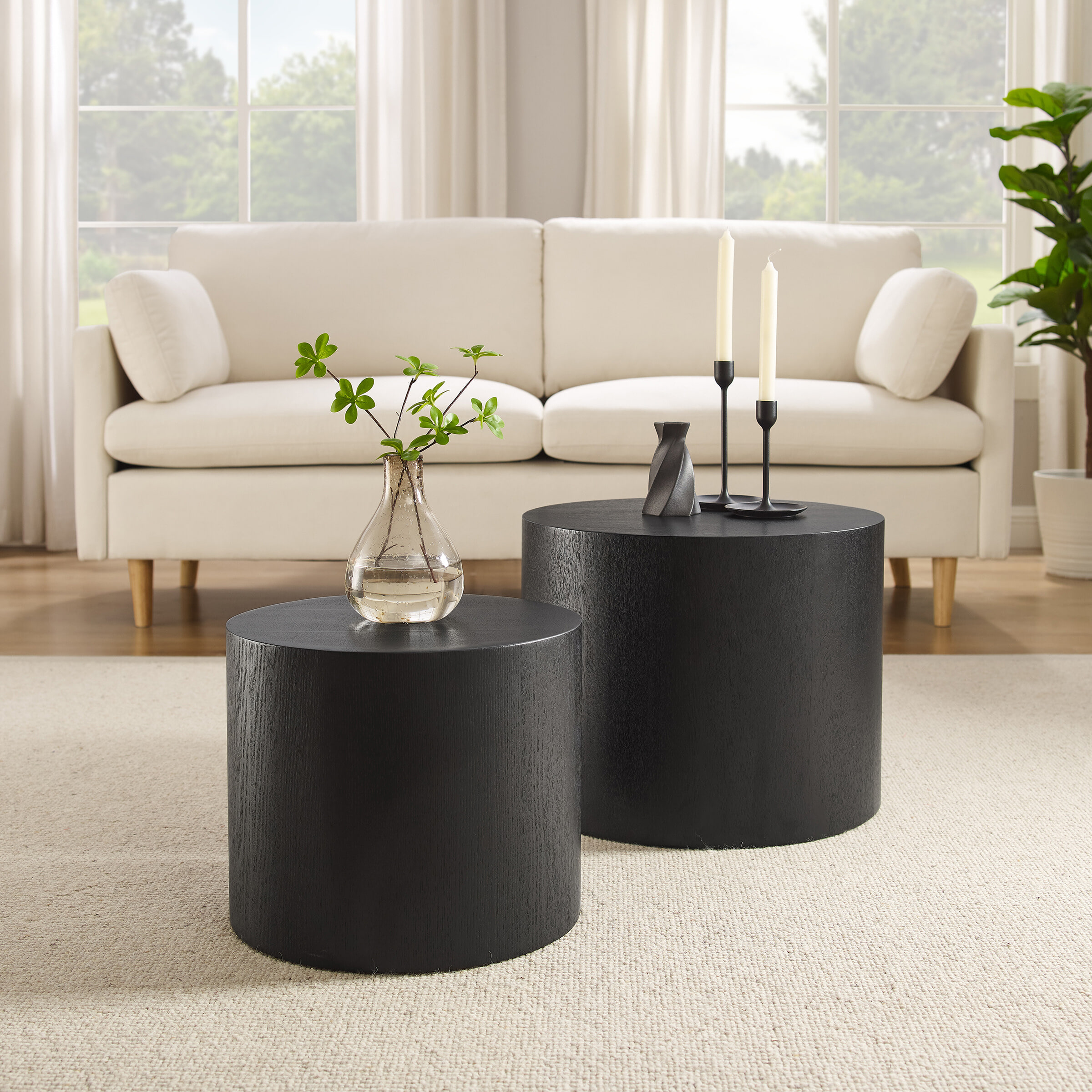 Artistiq Salontafel 'Jolyn' Set van 2 stuks