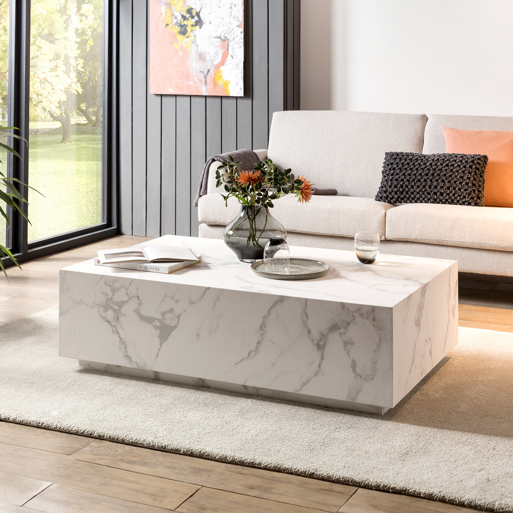 Artistiq Salontafel 'Marlenne' Marmerlook