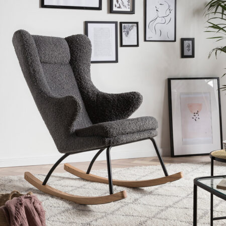 Artistiq Schommelstoel 'Benji' kleur grijs | Artistiq Living