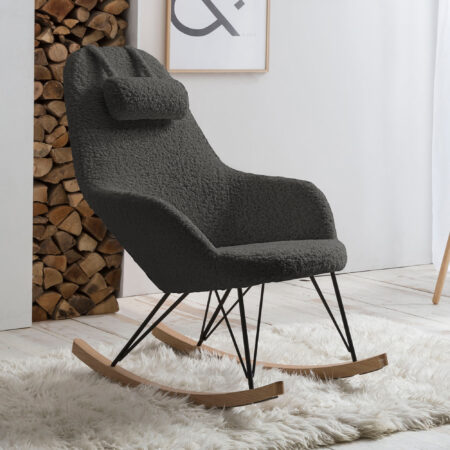 Artistiq Schommelstoel 'Carly' kleur Grijs | Artistiq Living